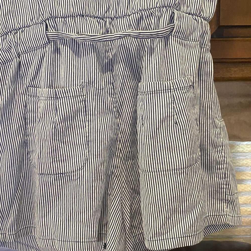 Mossimo Supply Co. Navy and White Striped Romper M - Picture 6 of 8
